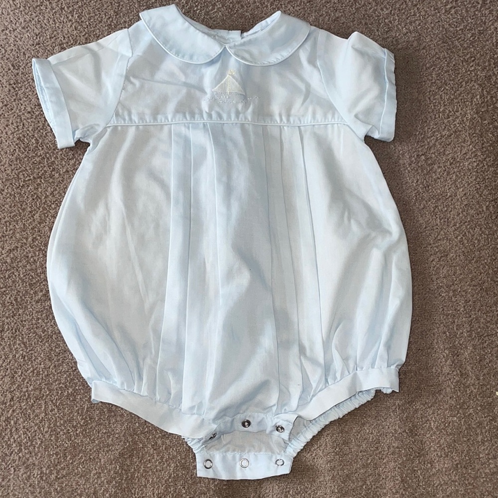 EUC Petit Ami 3 mos sailboat outfit